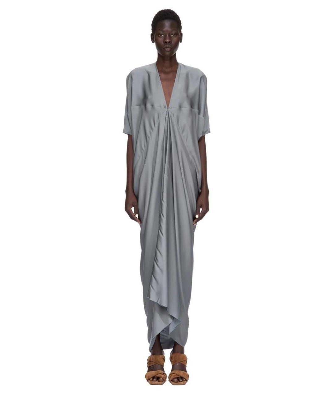 RICK OWENS Черное вискозное повседневное платье, фото 5