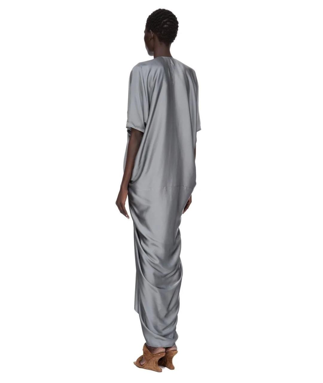 RICK OWENS Черное вискозное повседневное платье, фото 3