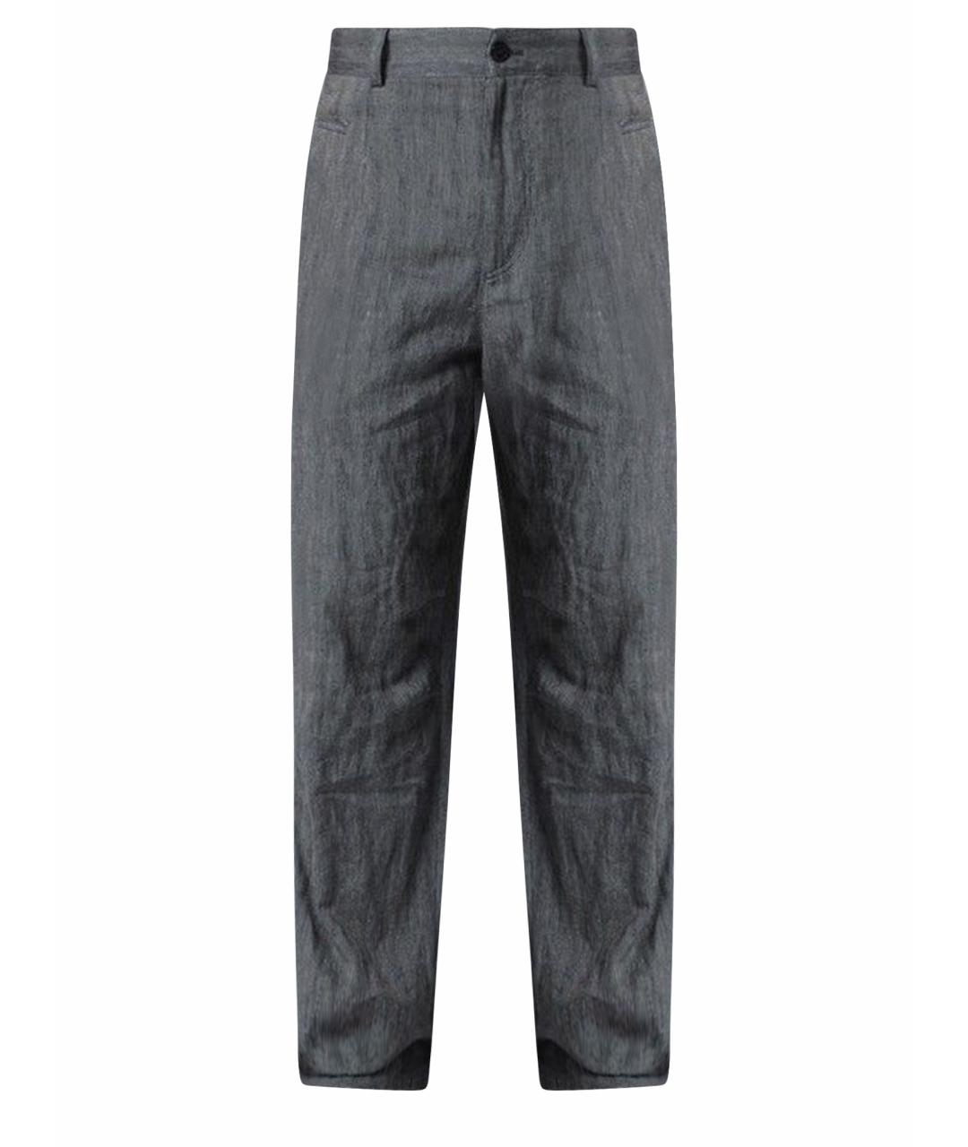 DRIES VAN NOTEN Черные хлопковые повседневные брюки, фото 1