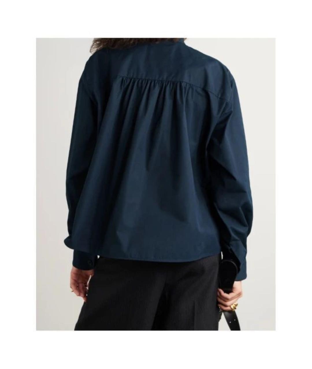 JIL SANDER Синяя хлопковая рубашка, фото 4