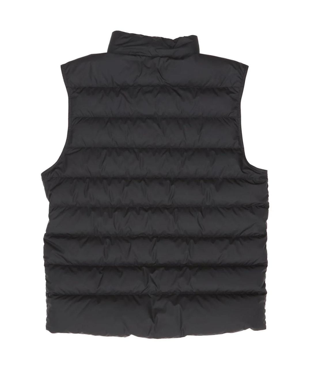 MONCLER Черный полиамидовый жилет, фото 2