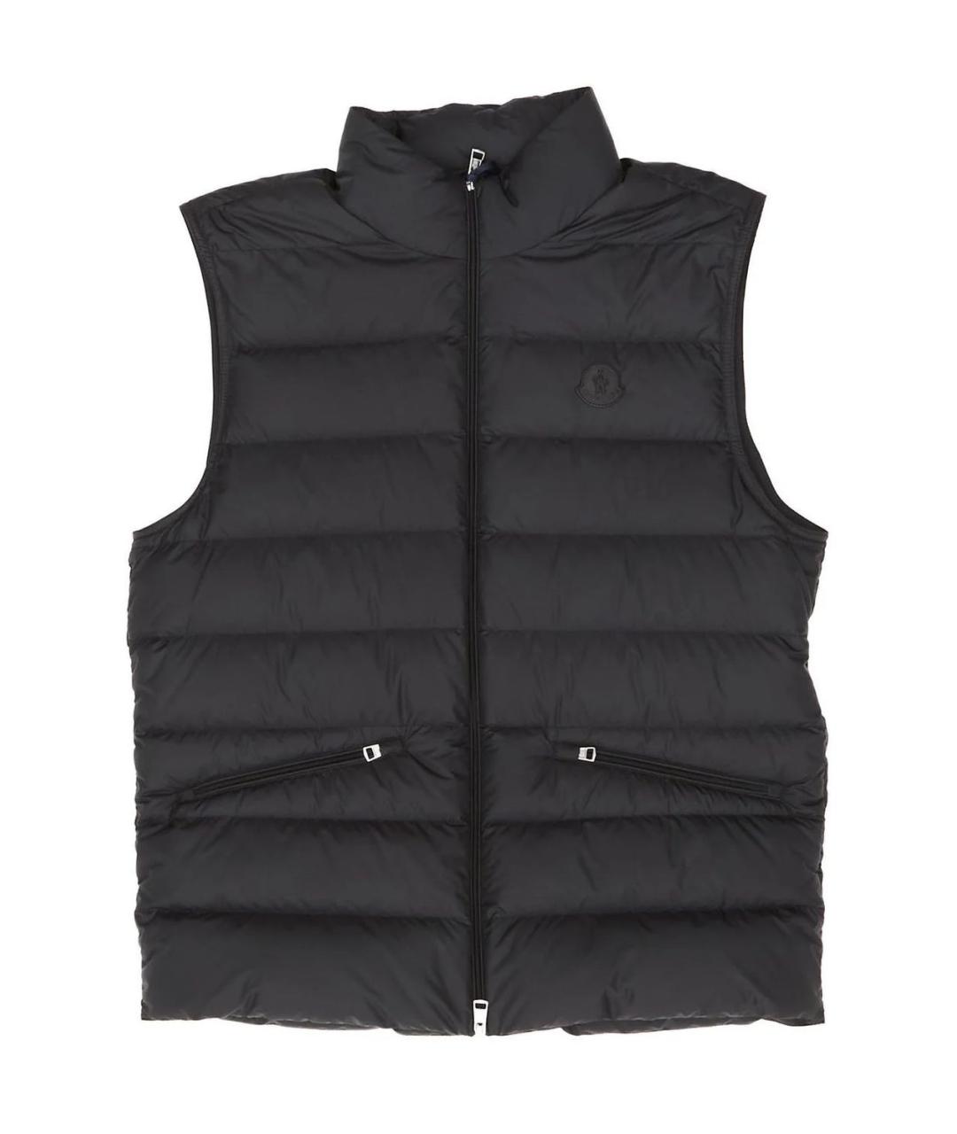 MONCLER Черный полиамидовый жилет, фото 1