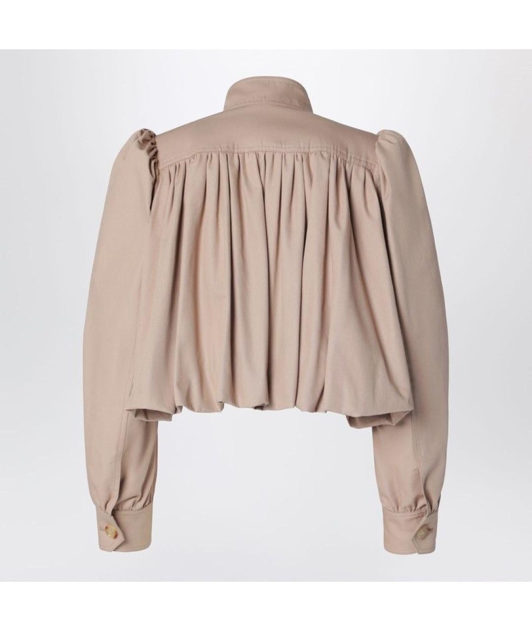 CHLOE Бежевая хлопковая куртка, фото 2