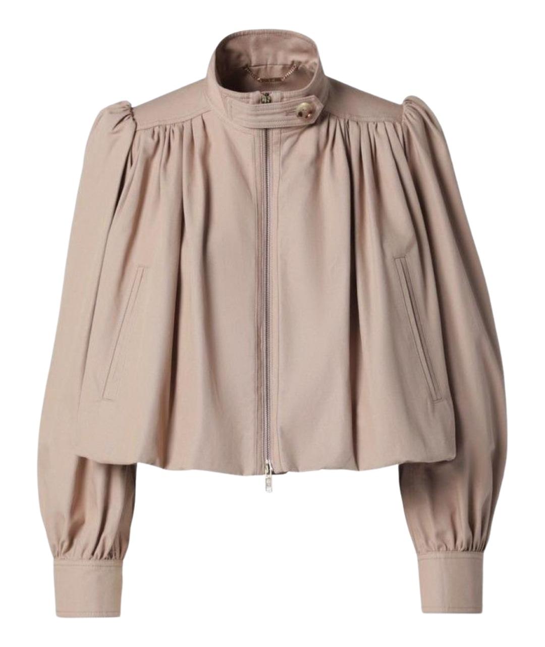CHLOE Бежевая хлопковая куртка, фото 1