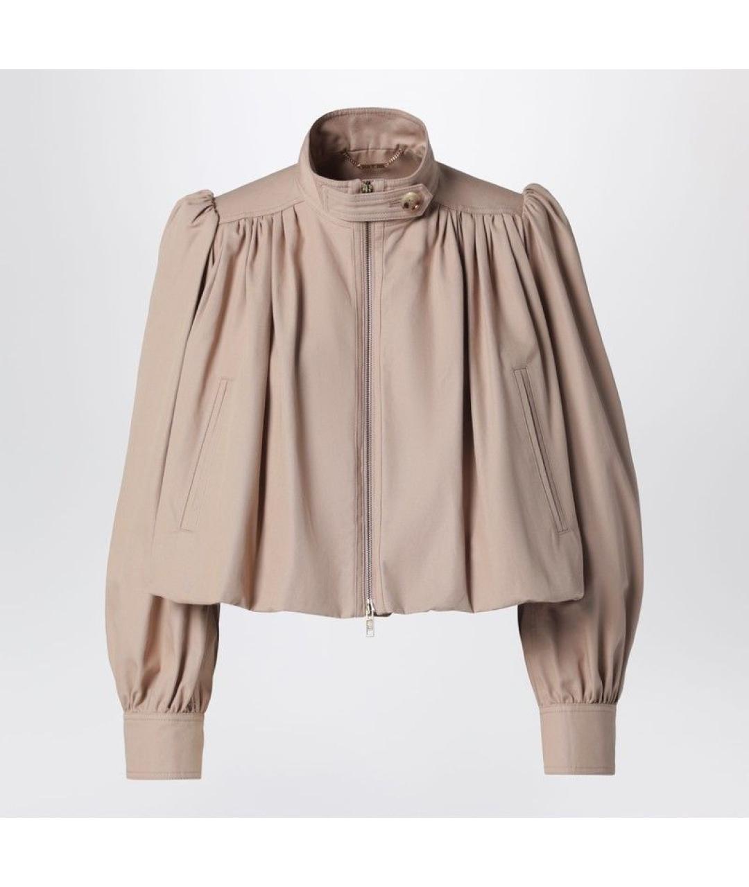 CHLOE Бежевая хлопковая куртка, фото 3