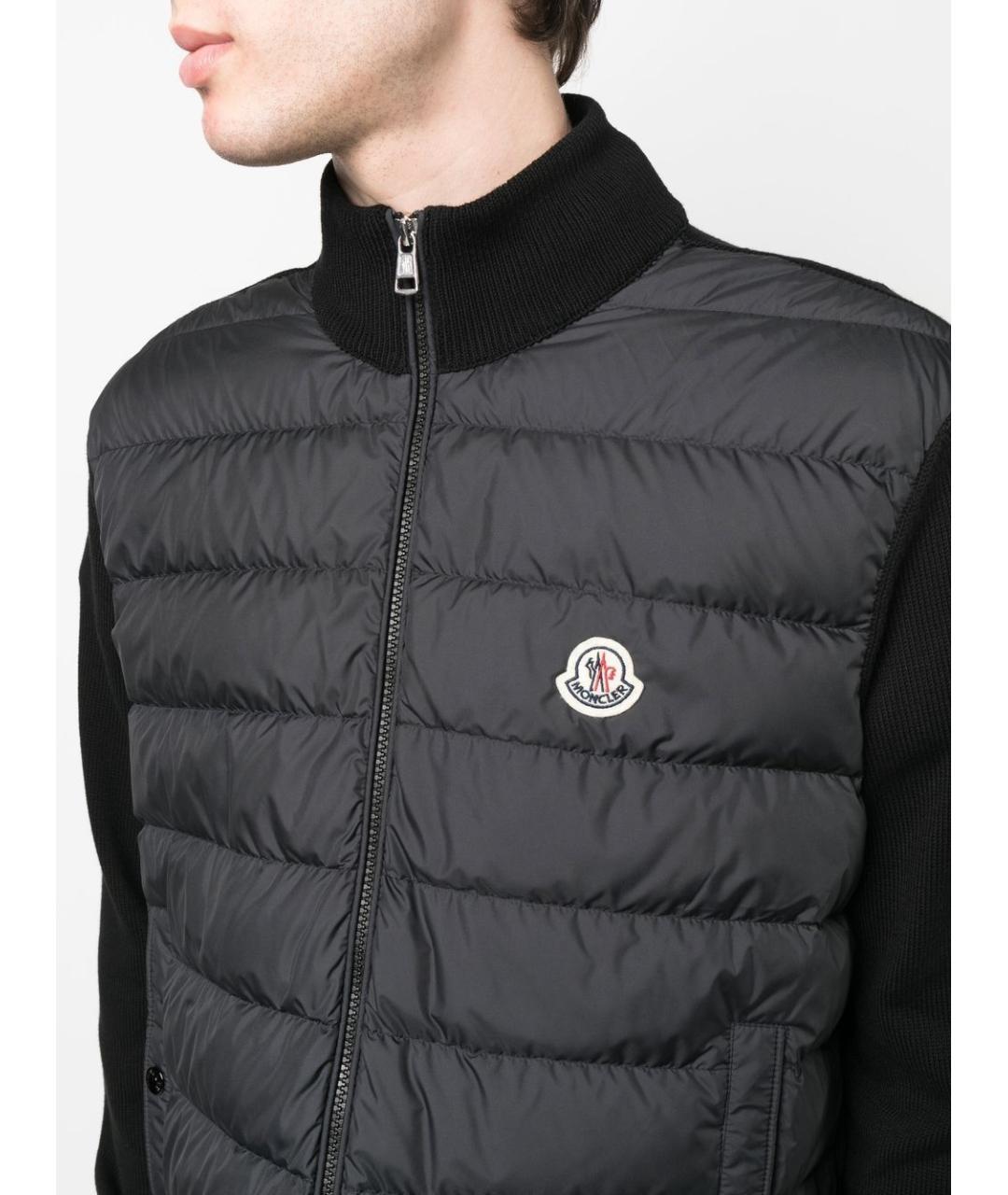 MONCLER Черная шерстяная куртка, фото 5