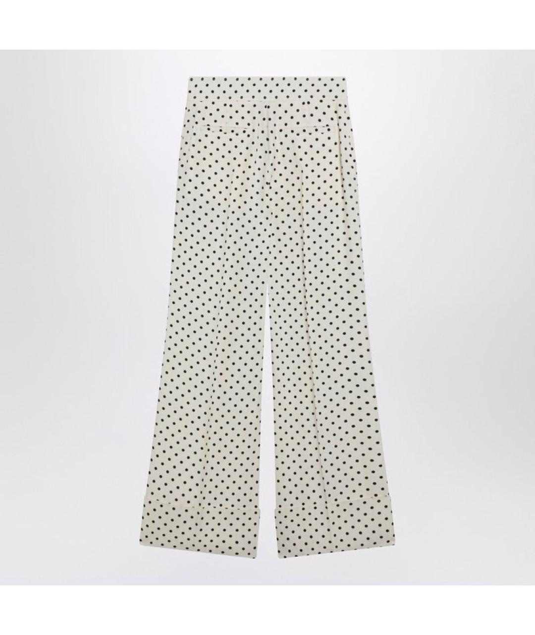 VALENTINO Бежевые хлопковые прямые брюки, фото 2