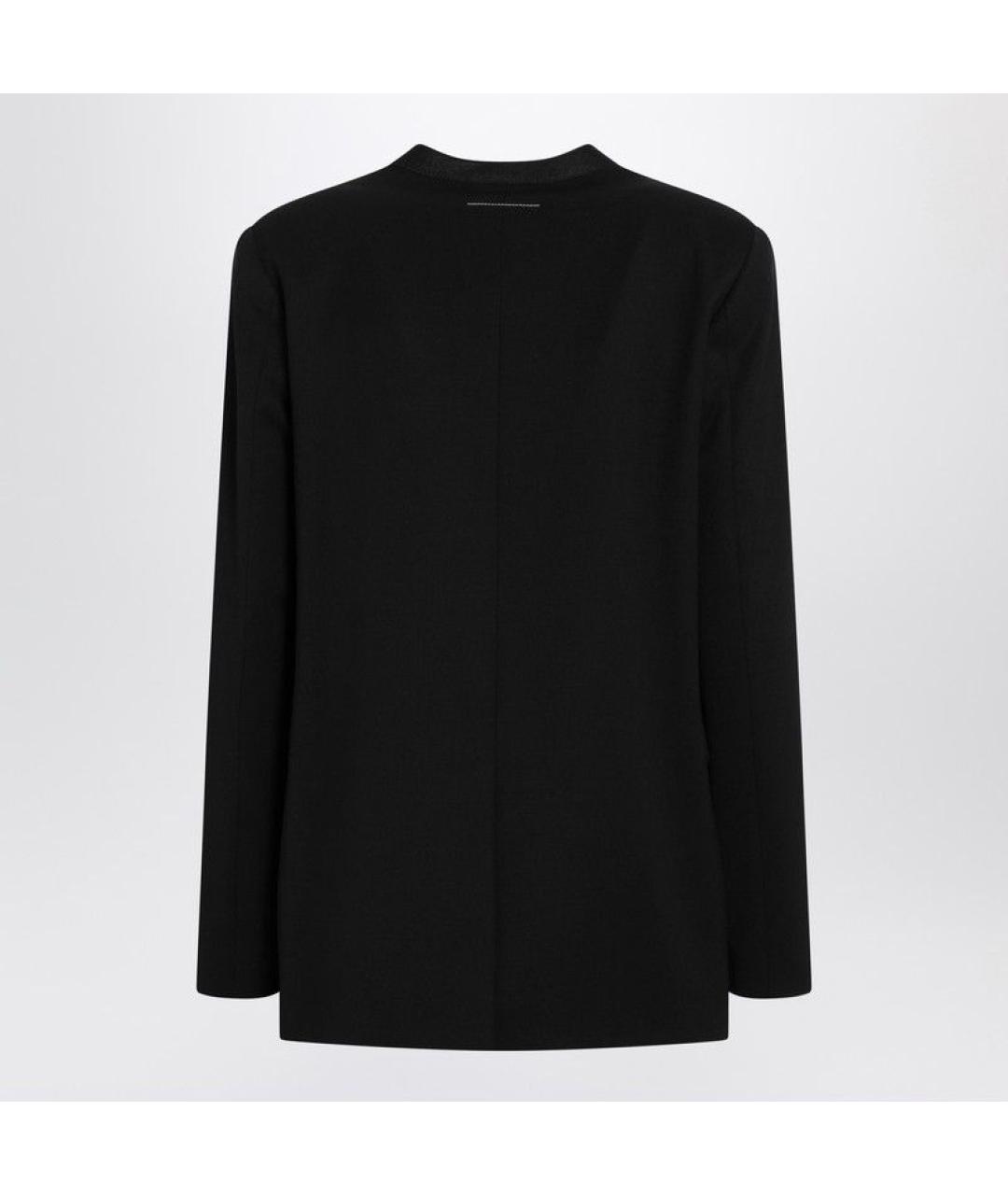 MM6 MAISON MARGIELA Черный полиэстеровый жакет/пиджак, фото 2