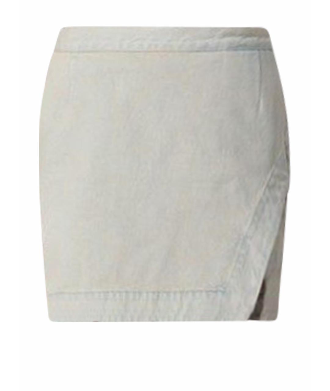 VIVIENNE WESTWOOD Голубая хлопковая юбка мини, фото 1