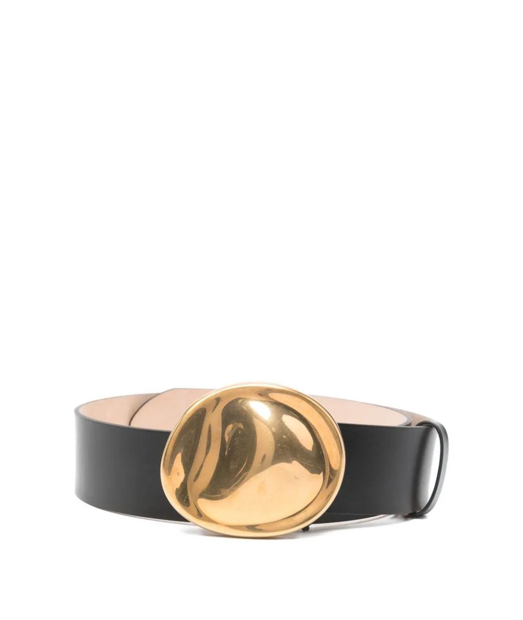 KHAITE Черный кожаный ремень, фото 1