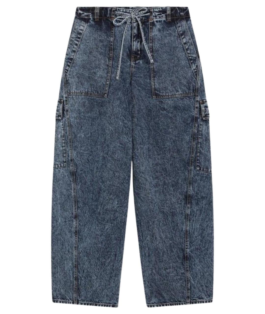 ALAIA Синие хлопковые прямые джинсы, фото 1