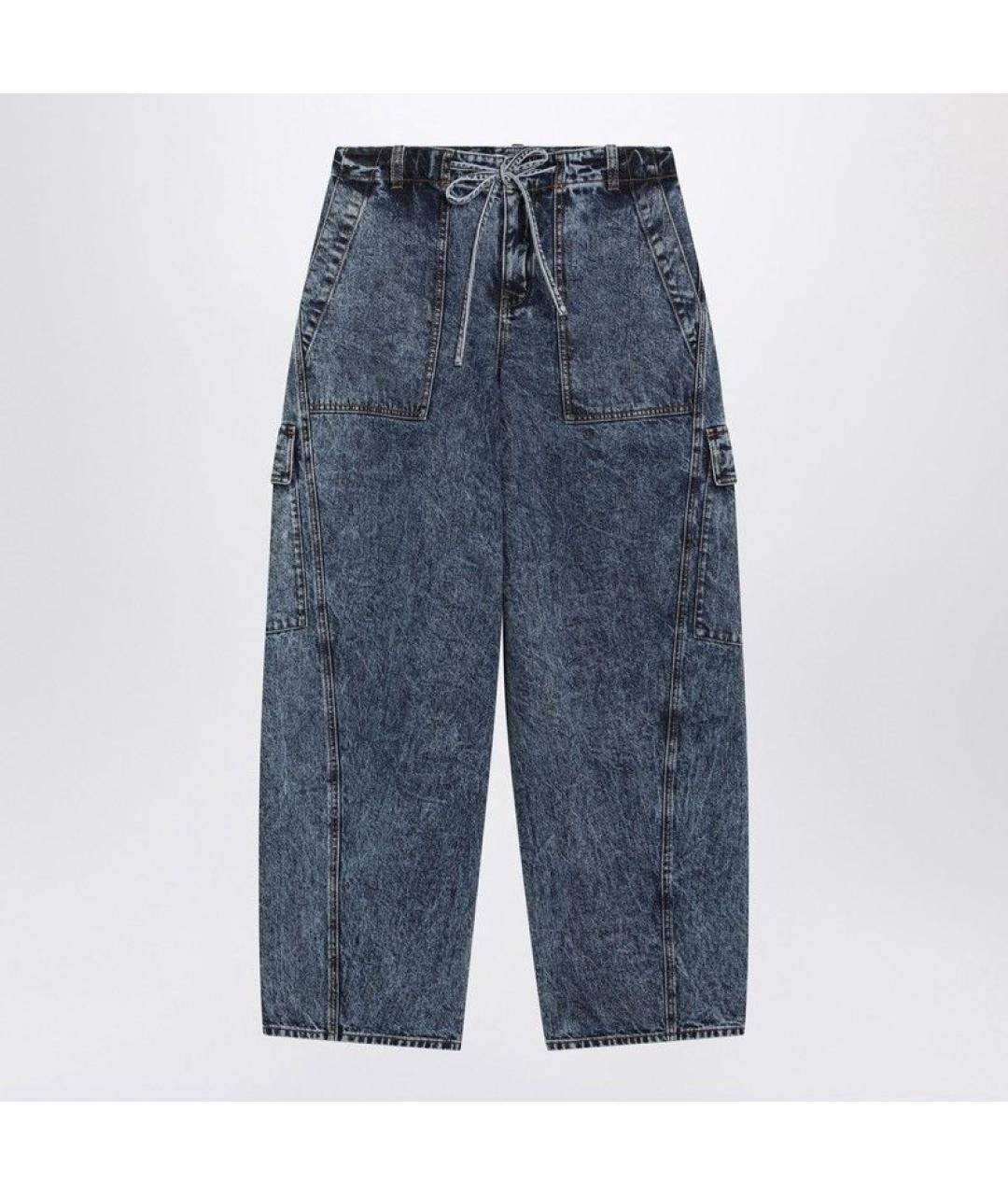 ALAIA Синие хлопковые прямые джинсы, фото 3