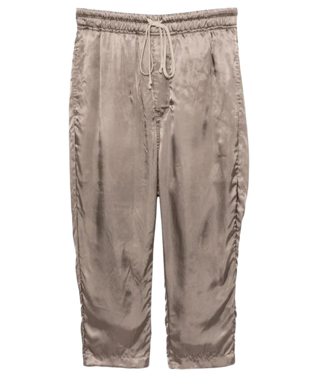 RICK OWENS Серые шерстяные бриджи, фото 1