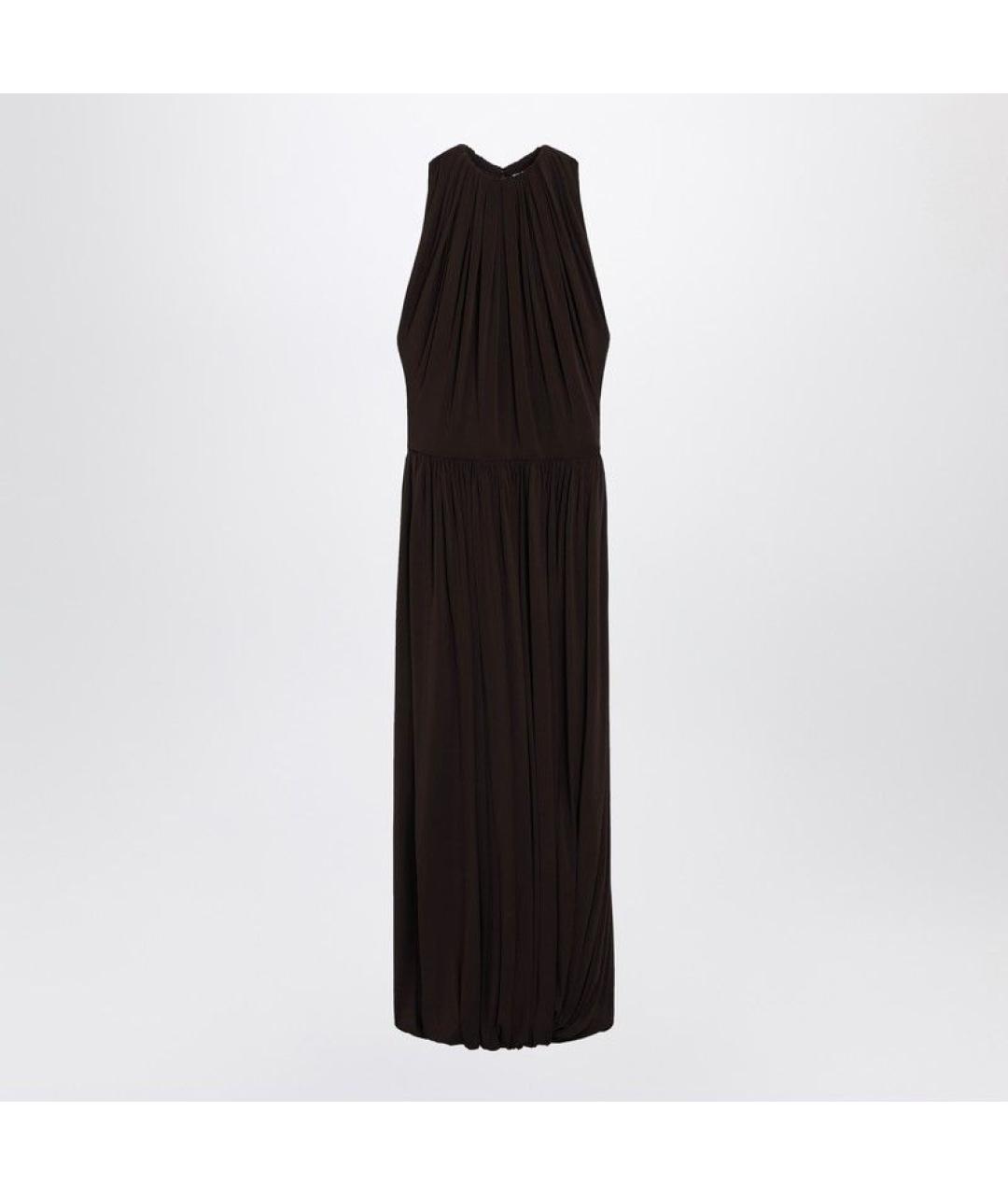 ALAIA Коричневое вечернее платье, фото 3