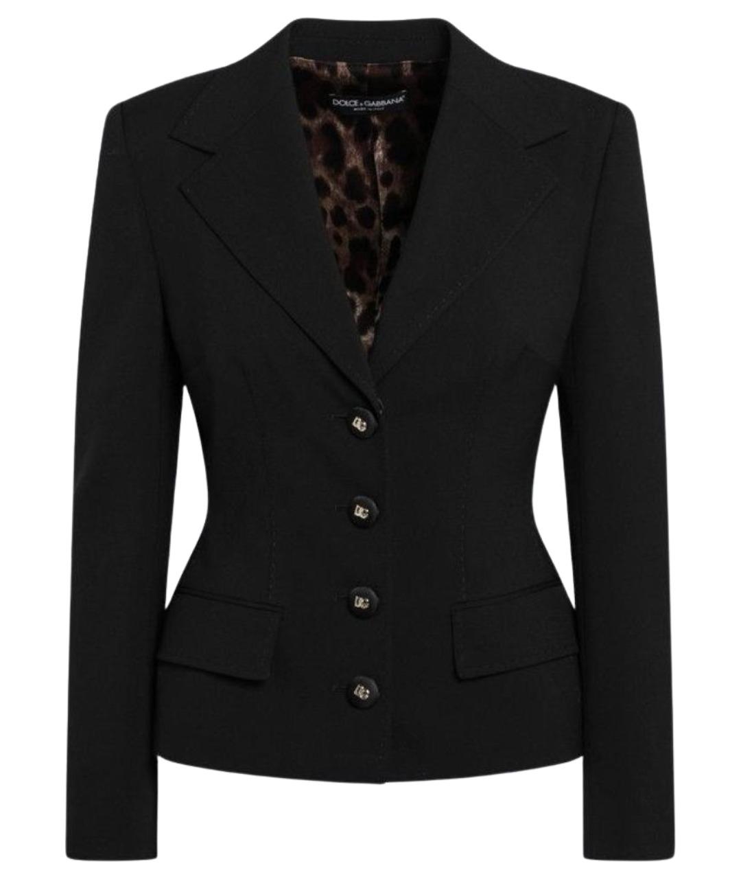 DOLCE&GABBANA Черный шерстяной жакет/пиджак, фото 1