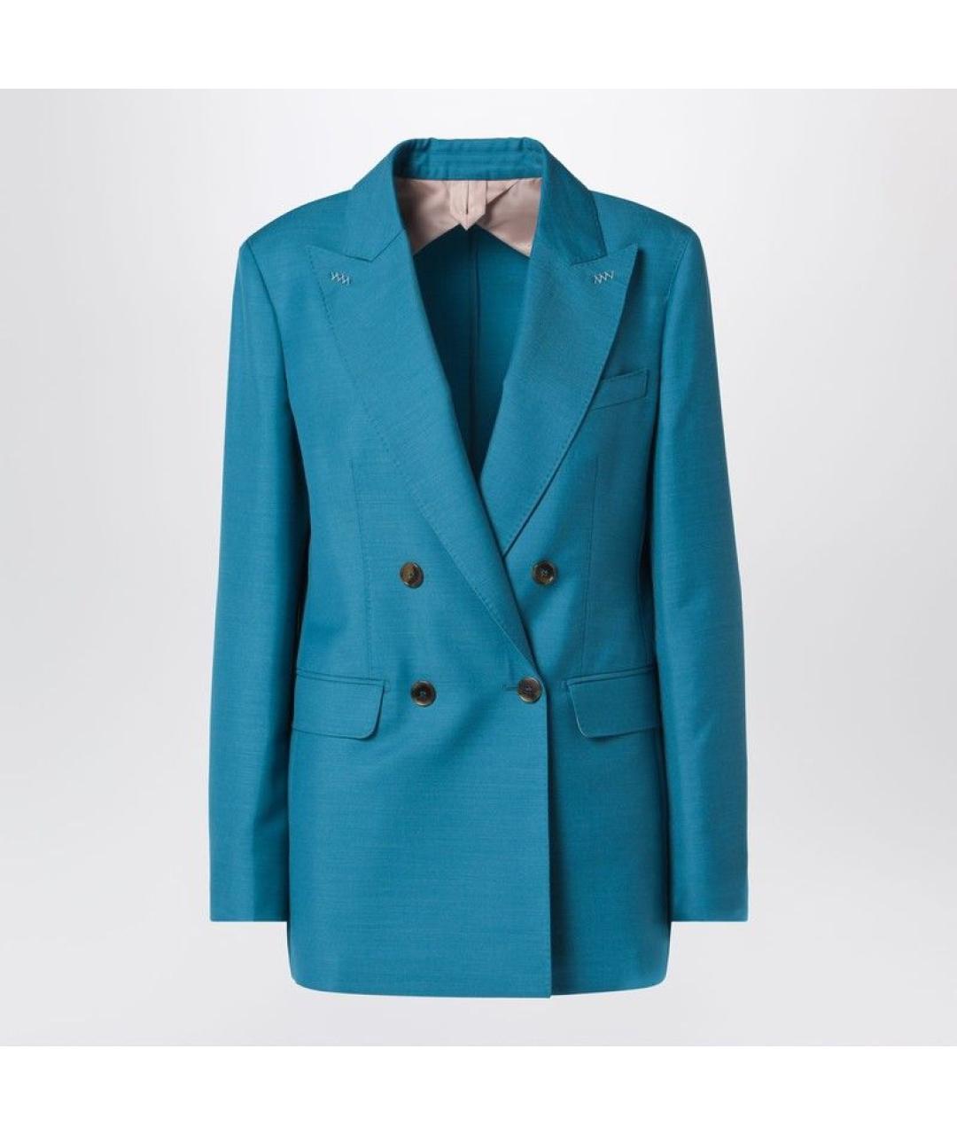 MAX MARA Голубой жакет/пиджак, фото 3