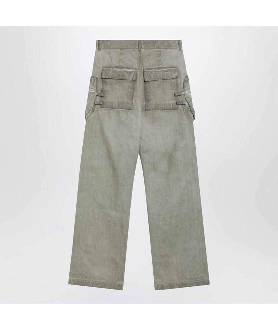 RICK OWENS DRKSHDW Бежевые хлопковые повседневные брюки, фото 2