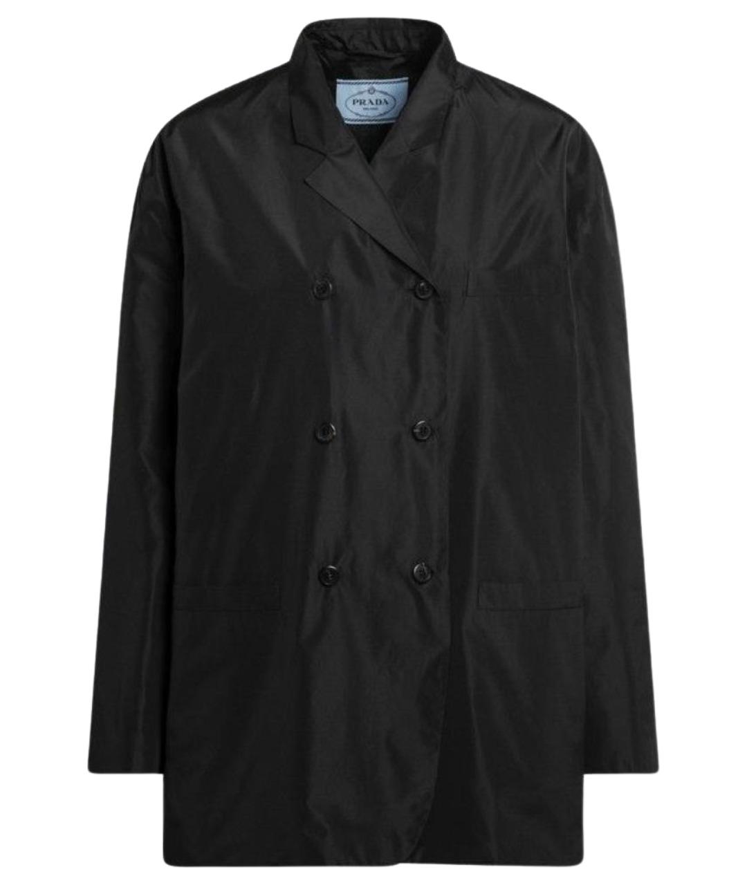 PRADA Черная полиэстеровая куртка, фото 1