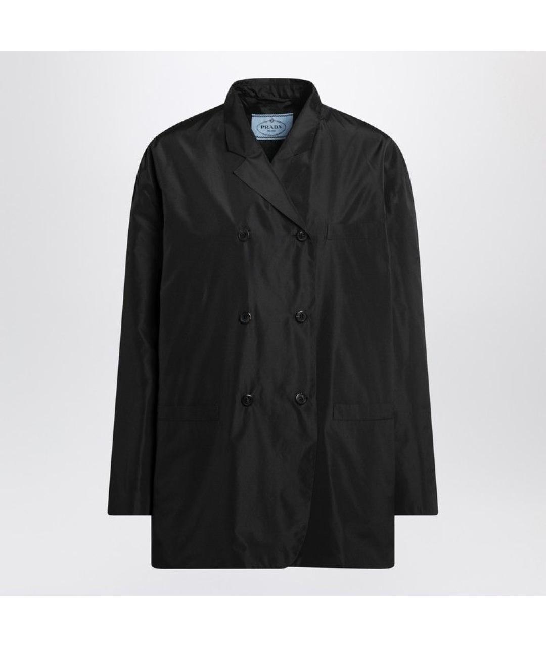 PRADA Черная полиэстеровая куртка, фото 3