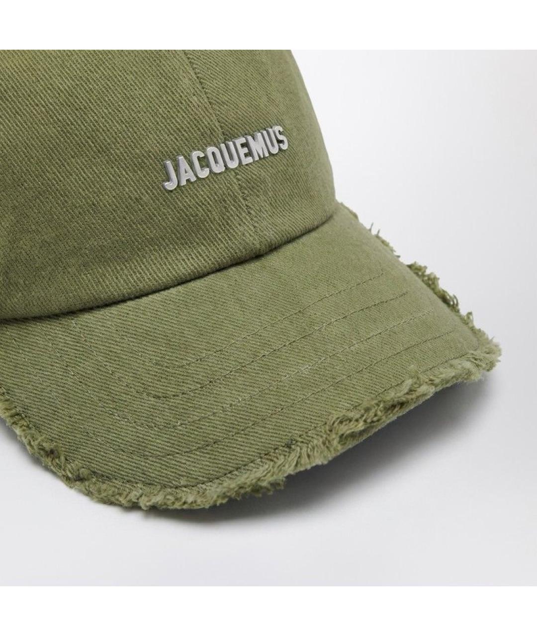 JACQUEMUS Зеленая хлопковая кепка/бейсболка, фото 2