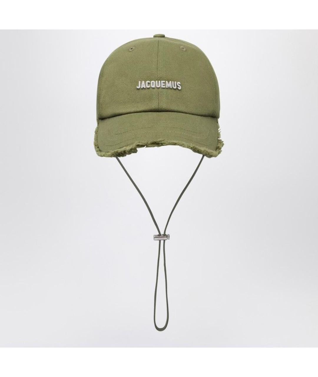 JACQUEMUS Зеленая хлопковая кепка/бейсболка, фото 3