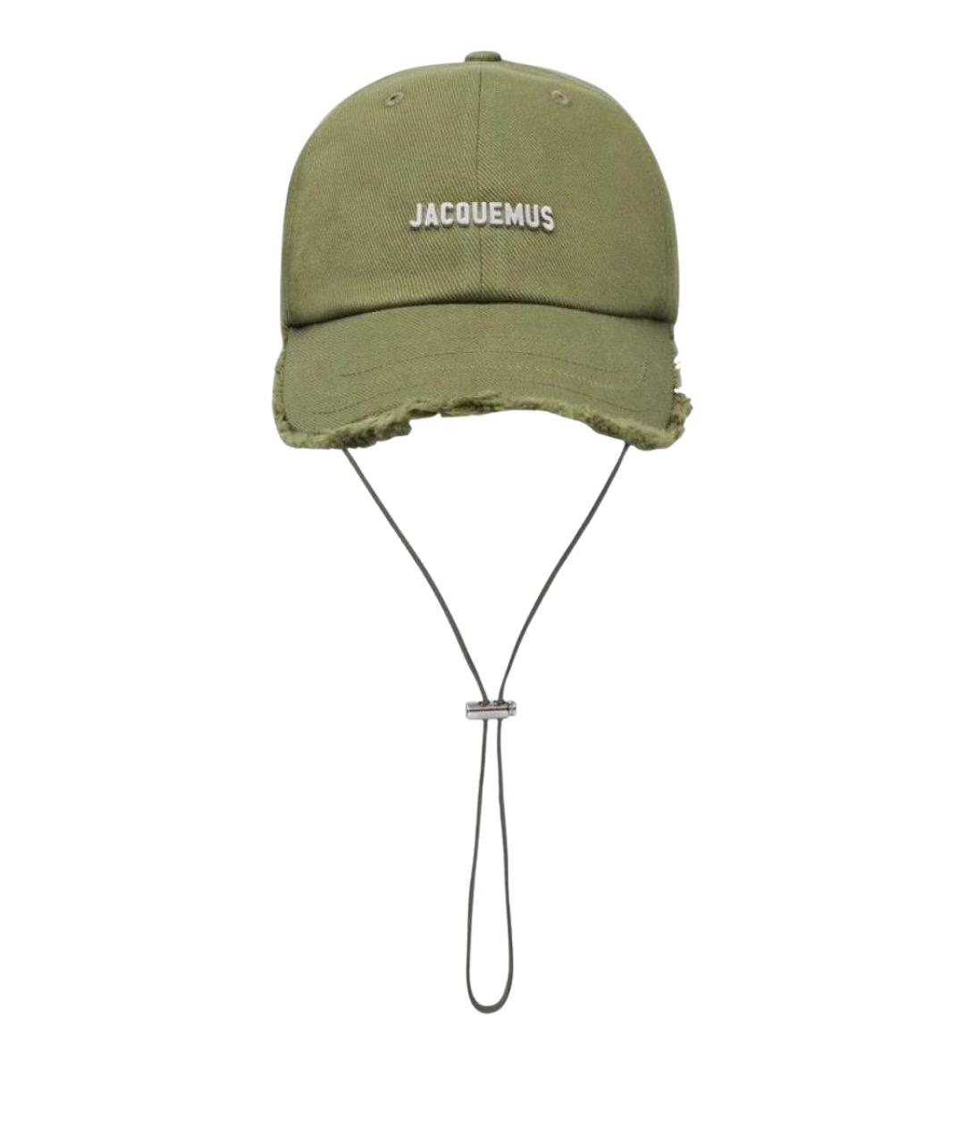 JACQUEMUS Зеленая хлопковая кепка/бейсболка, фото 1