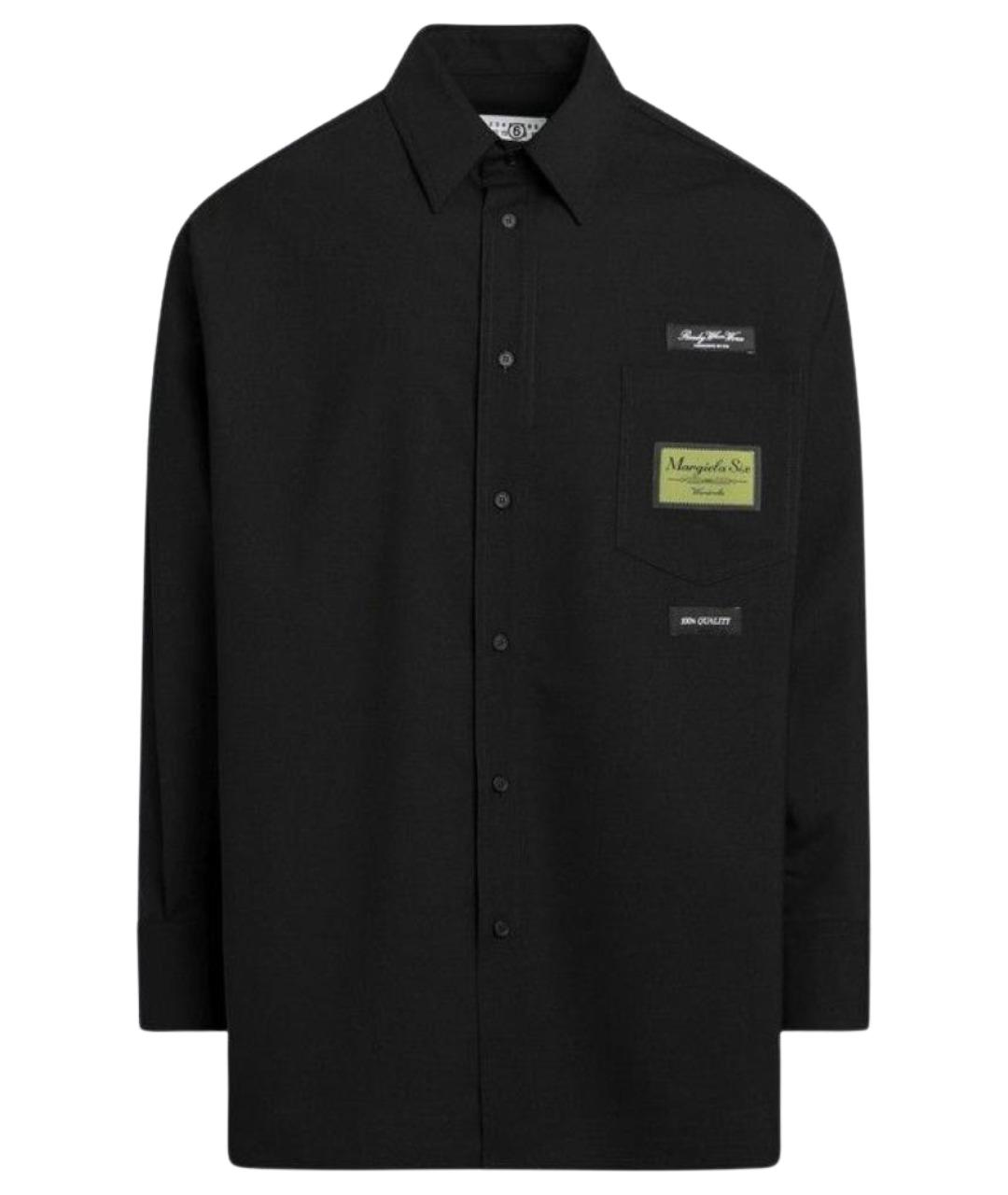 MM6 MAISON MARGIELA Черная кэжуал рубашка, фото 1