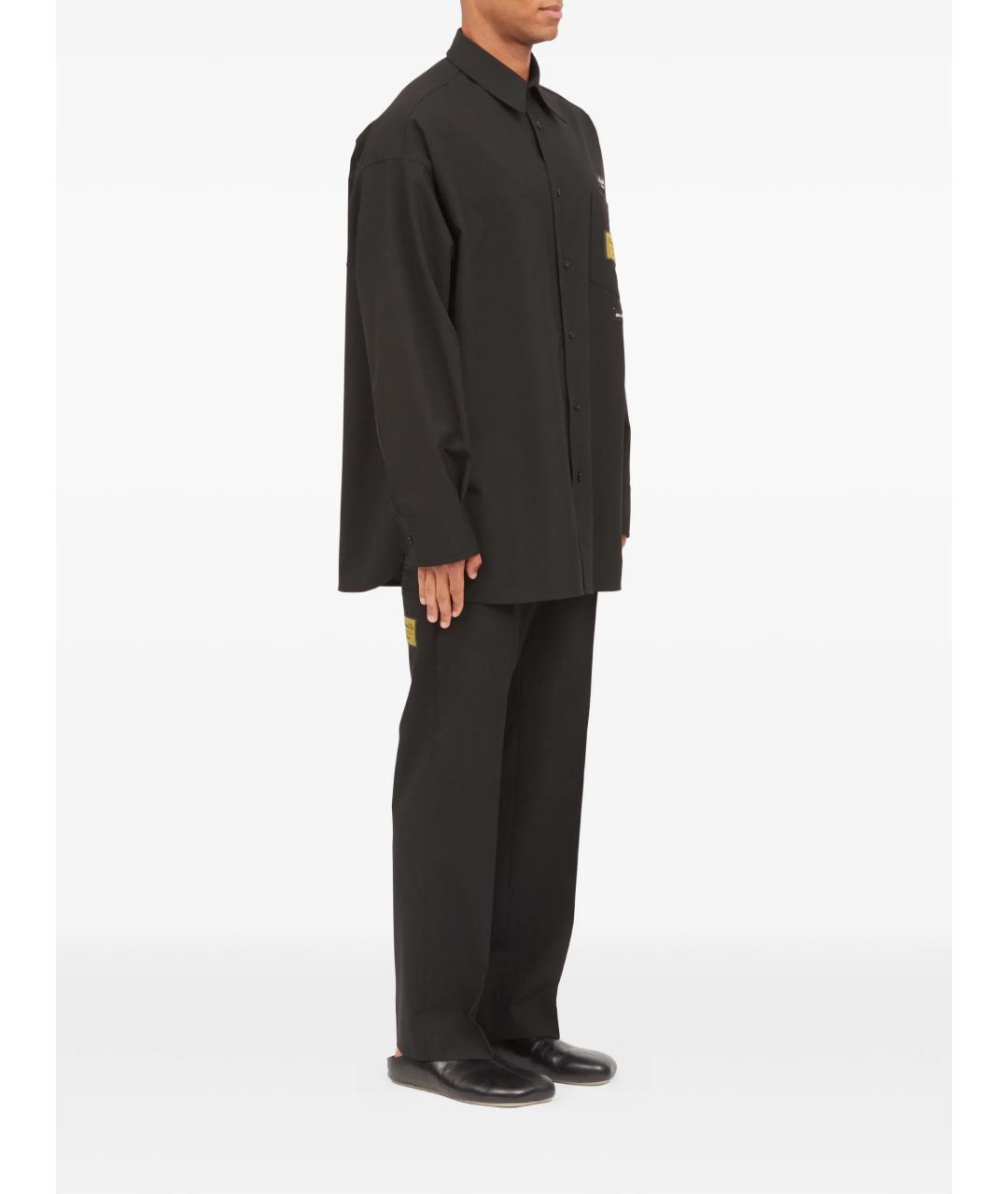 MM6 MAISON MARGIELA Черная кэжуал рубашка, фото 4