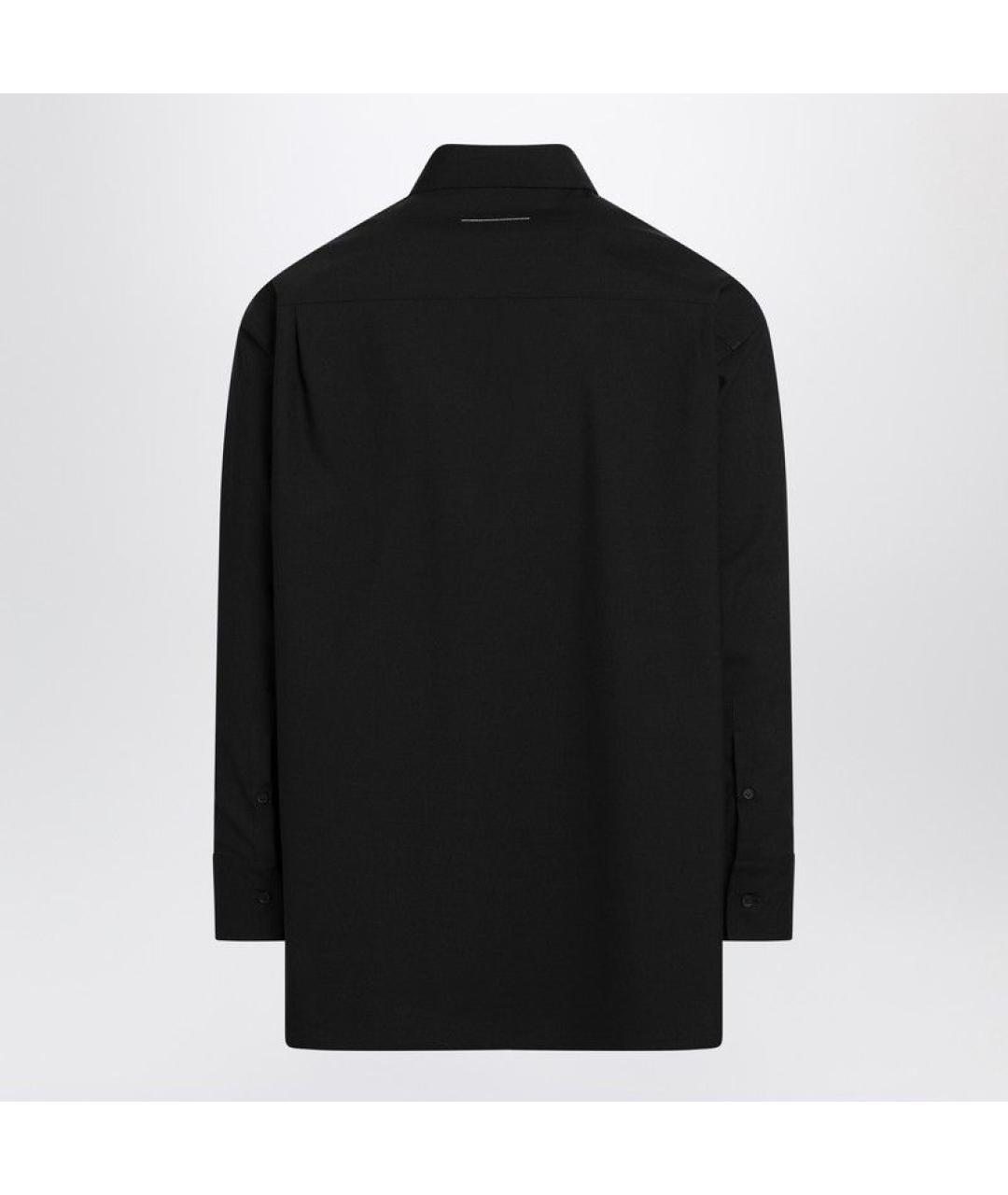 MM6 MAISON MARGIELA Черная кэжуал рубашка, фото 2