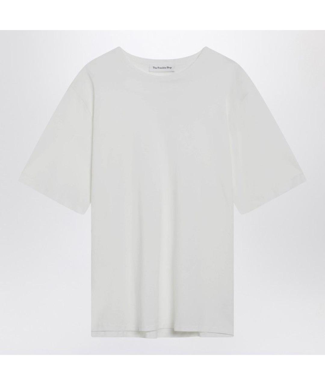 THE FRANKIE SHOP Белая хлопковая футболка, фото 3