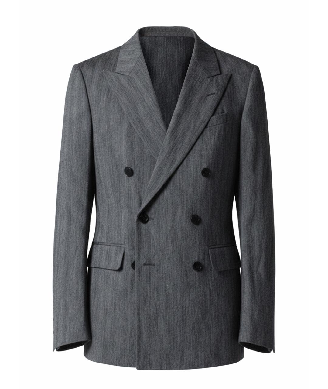 DRIES VAN NOTEN Серый пиджак, фото 1