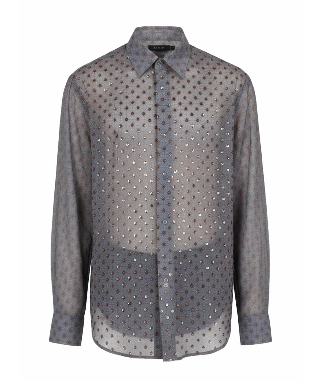 DRIES VAN NOTEN Серая хлопковая кэжуал рубашка, фото 1