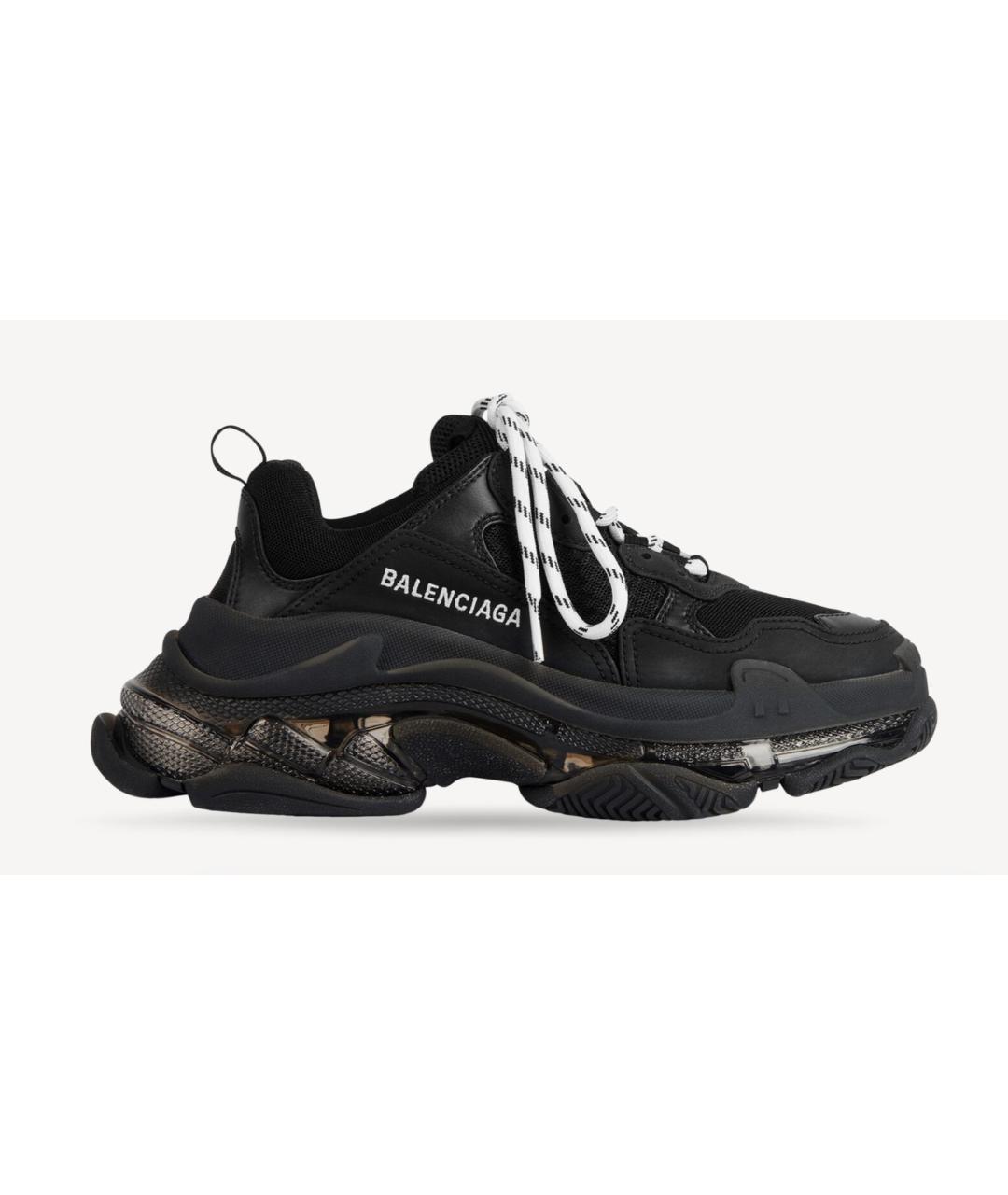 BALENCIAGA Черные текстильные кроссовки, фото 7