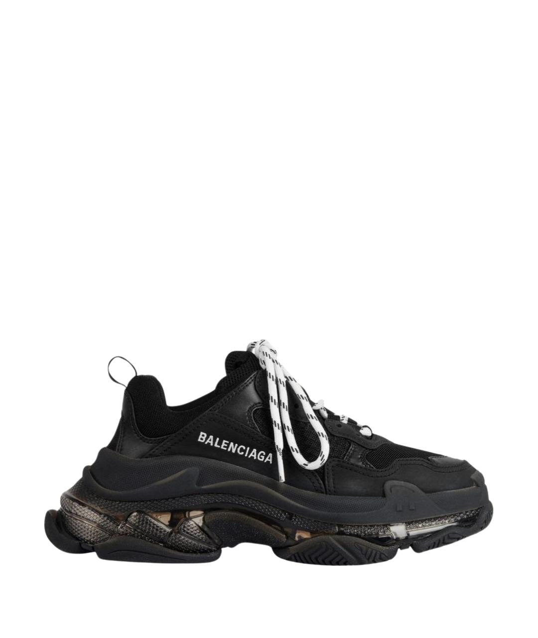 BALENCIAGA Черные текстильные кроссовки, фото 1