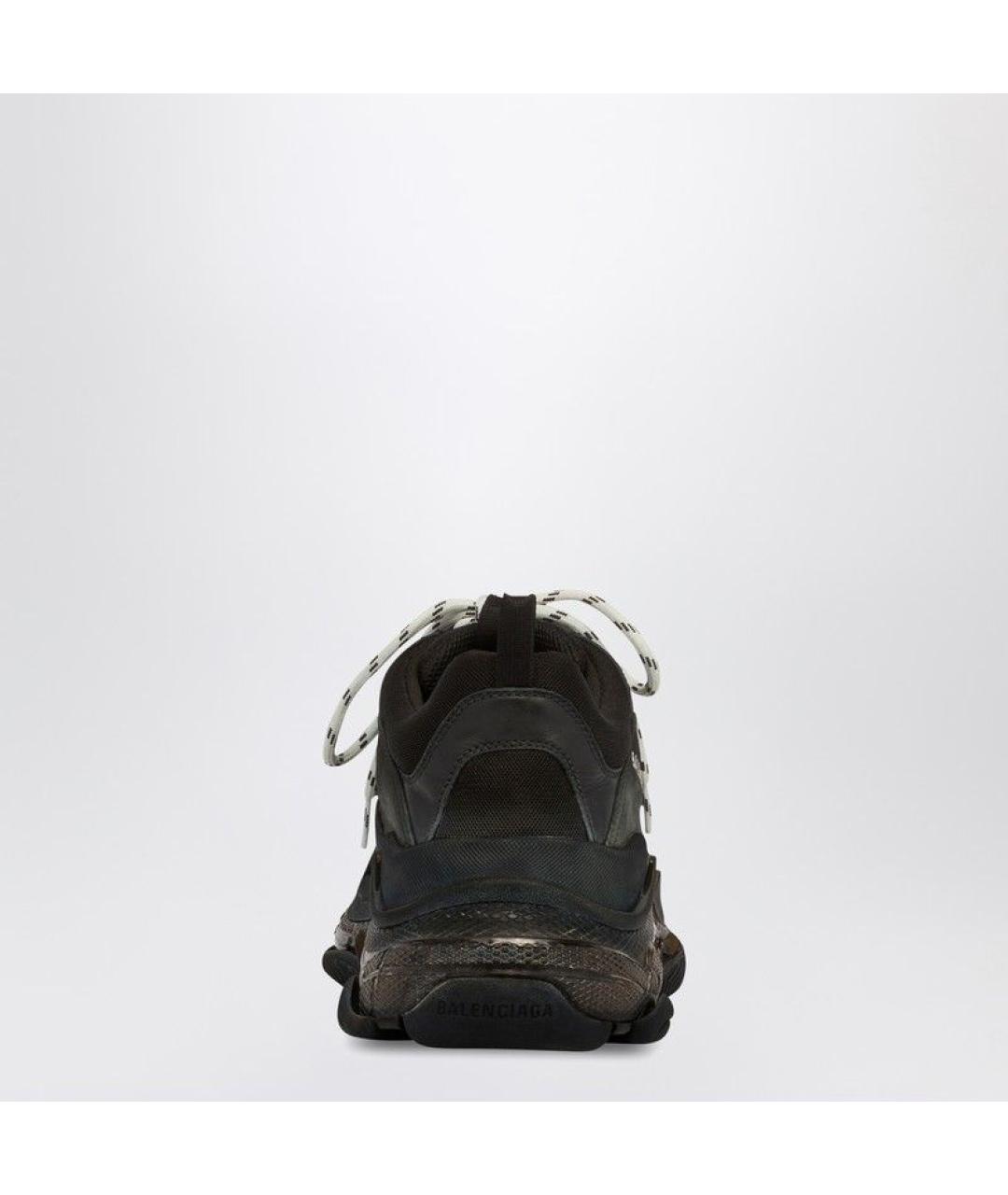 BALENCIAGA Черные текстильные кроссовки, фото 3