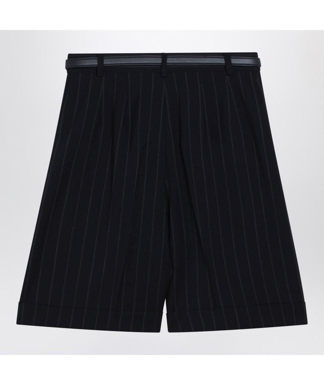 MAX MARA STUDIO Синие шерстяные шорты, фото 2