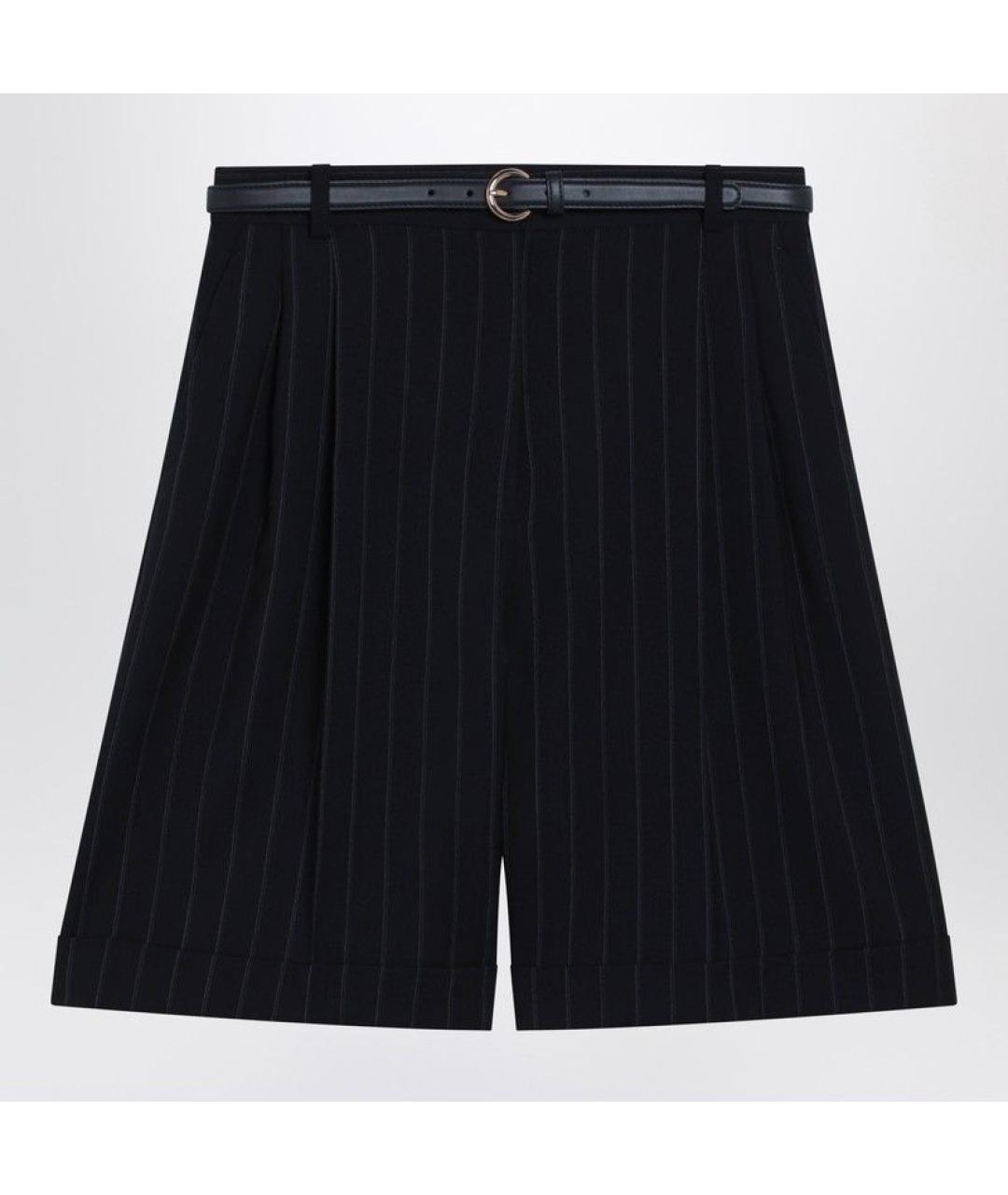 MAX MARA STUDIO Синие шерстяные шорты, фото 3