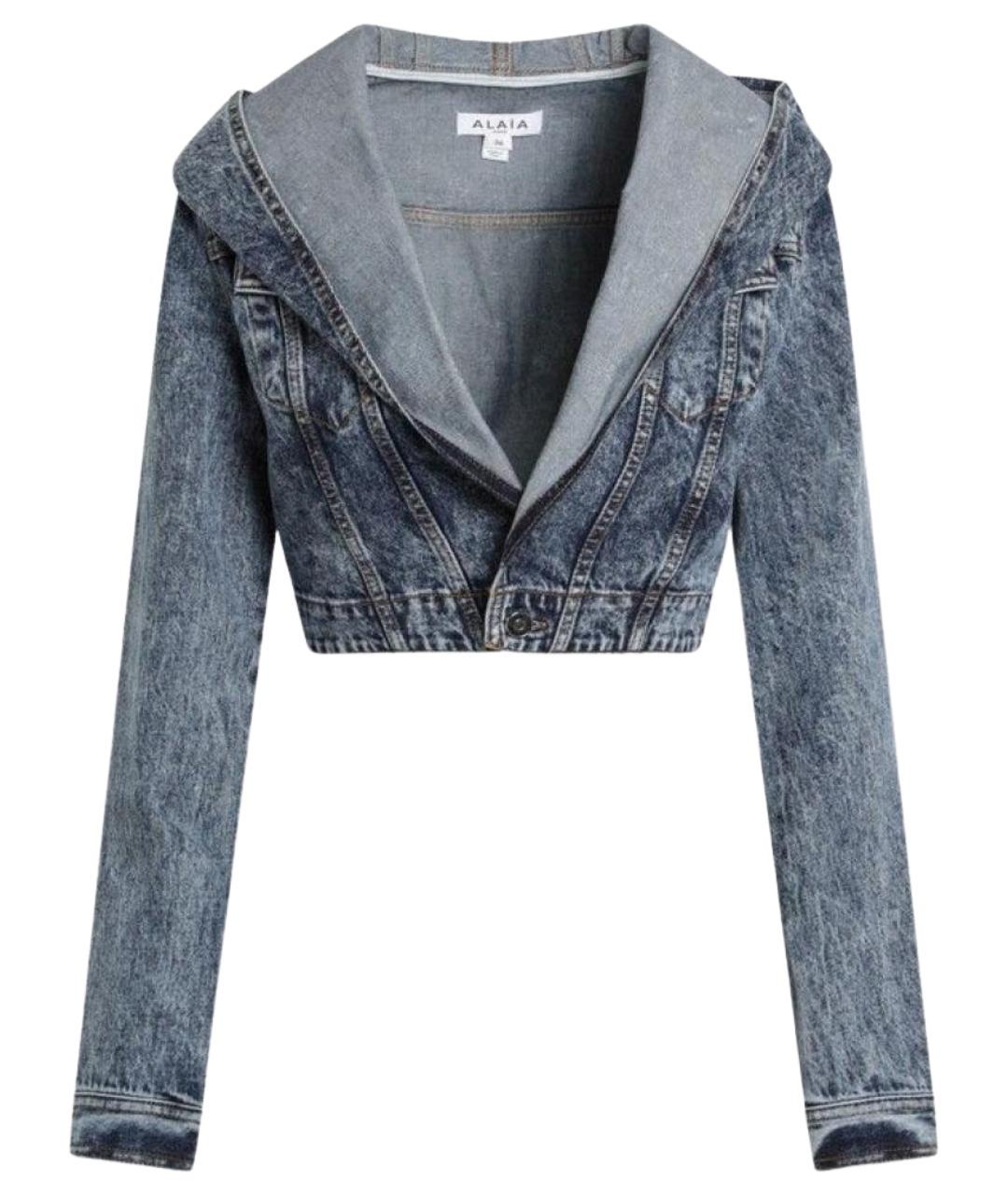 ALAIA Голубая хлопковая куртка, фото 1