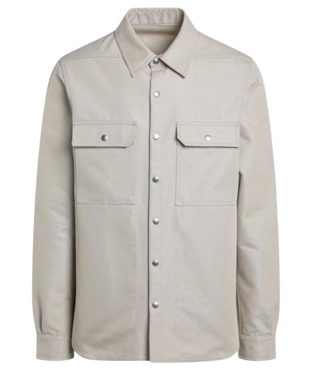 RICK OWENS Бежевая хлопковая куртка, фото 1