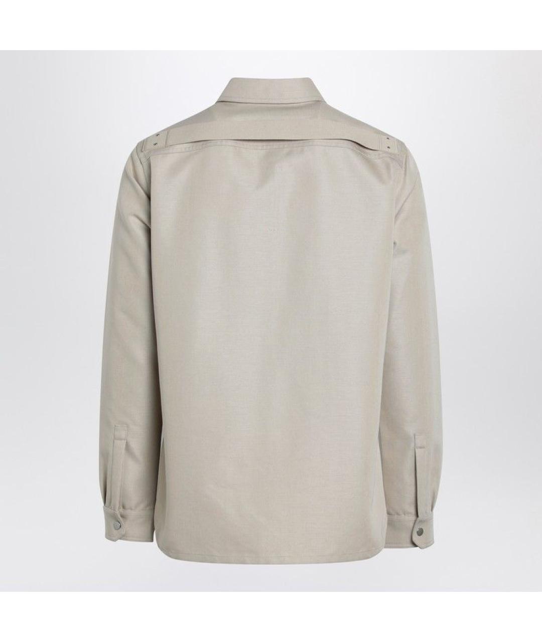 RICK OWENS Бежевая хлопковая куртка, фото 2
