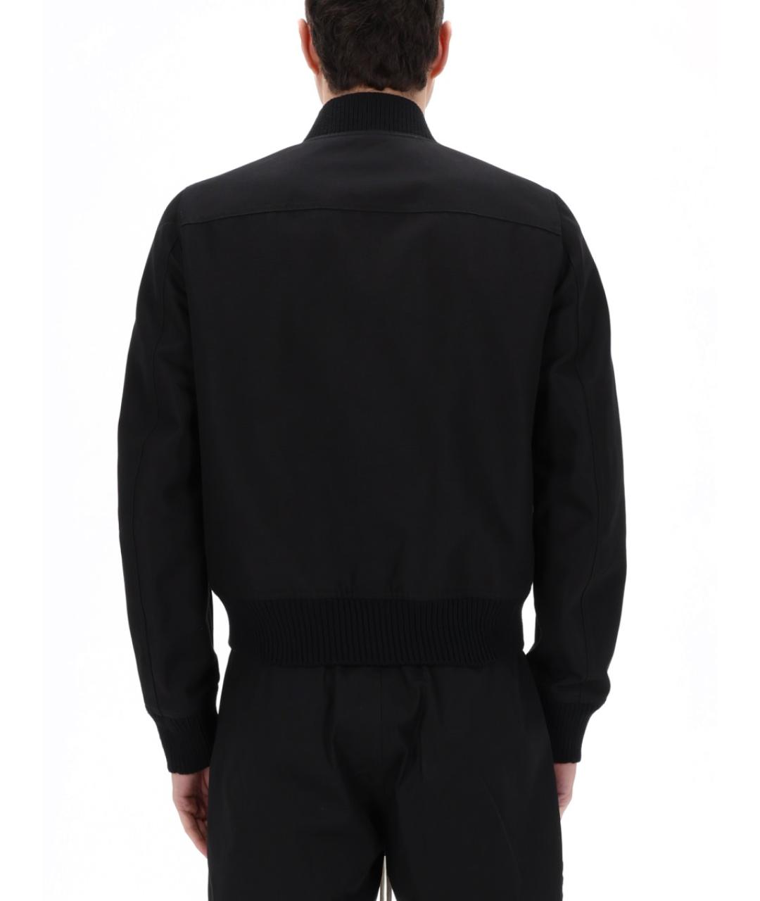 RICK OWENS Черная хлопковая куртка, фото 2