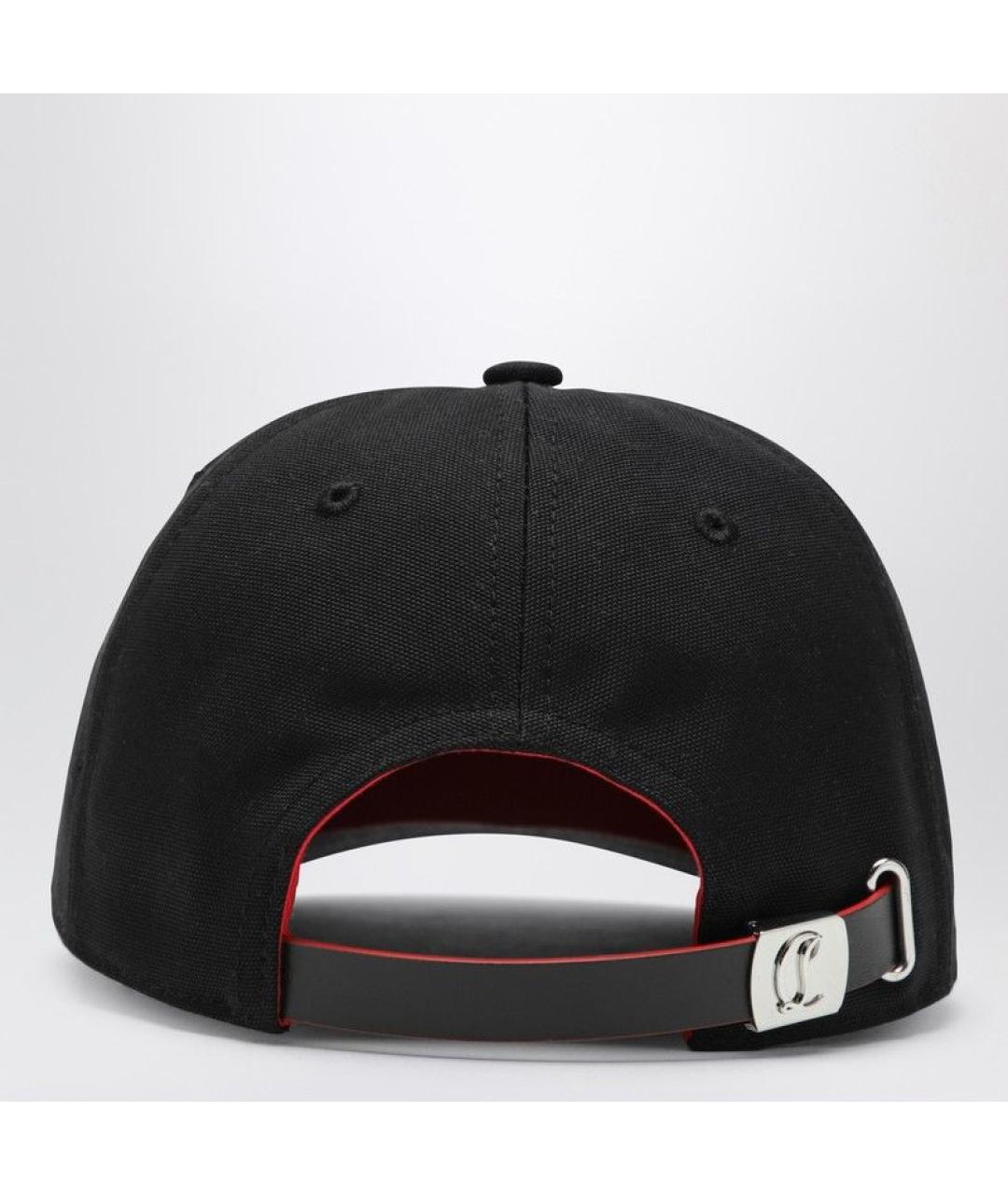 CHRISTIAN LOUBOUTIN Черная хлопковая кепка/бейсболка, фото 2