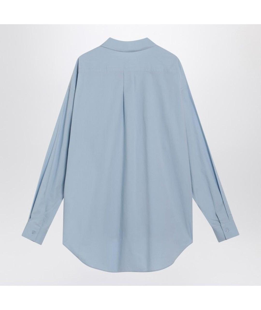 THE FRANKIE SHOP Голубая хлопковая рубашка, фото 2