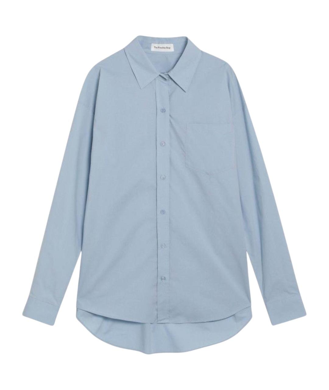 THE FRANKIE SHOP Голубая хлопковая рубашка, фото 1