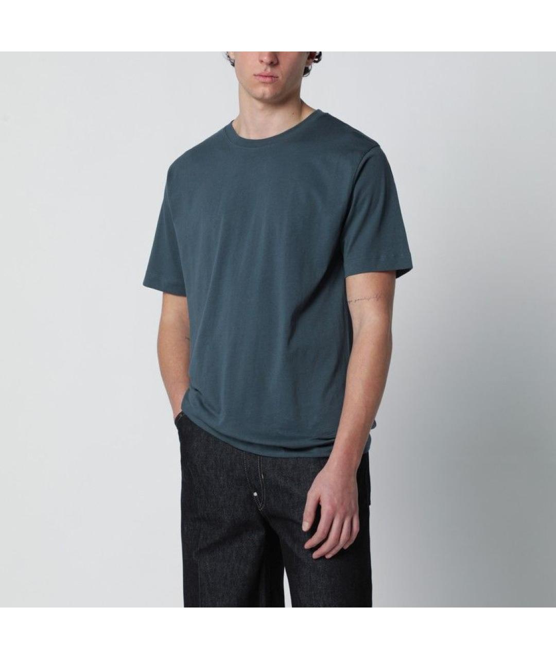 DRIES VAN NOTEN Зеленая хлопковая футболка, фото 3