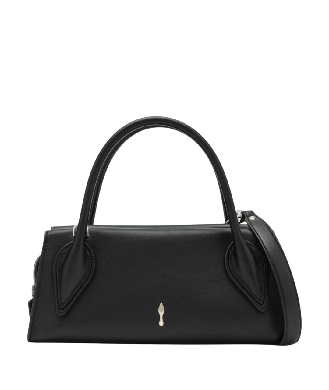 CHRISTIAN LOUBOUTIN Черная кожаная сумка с короткими ручками, фото 1