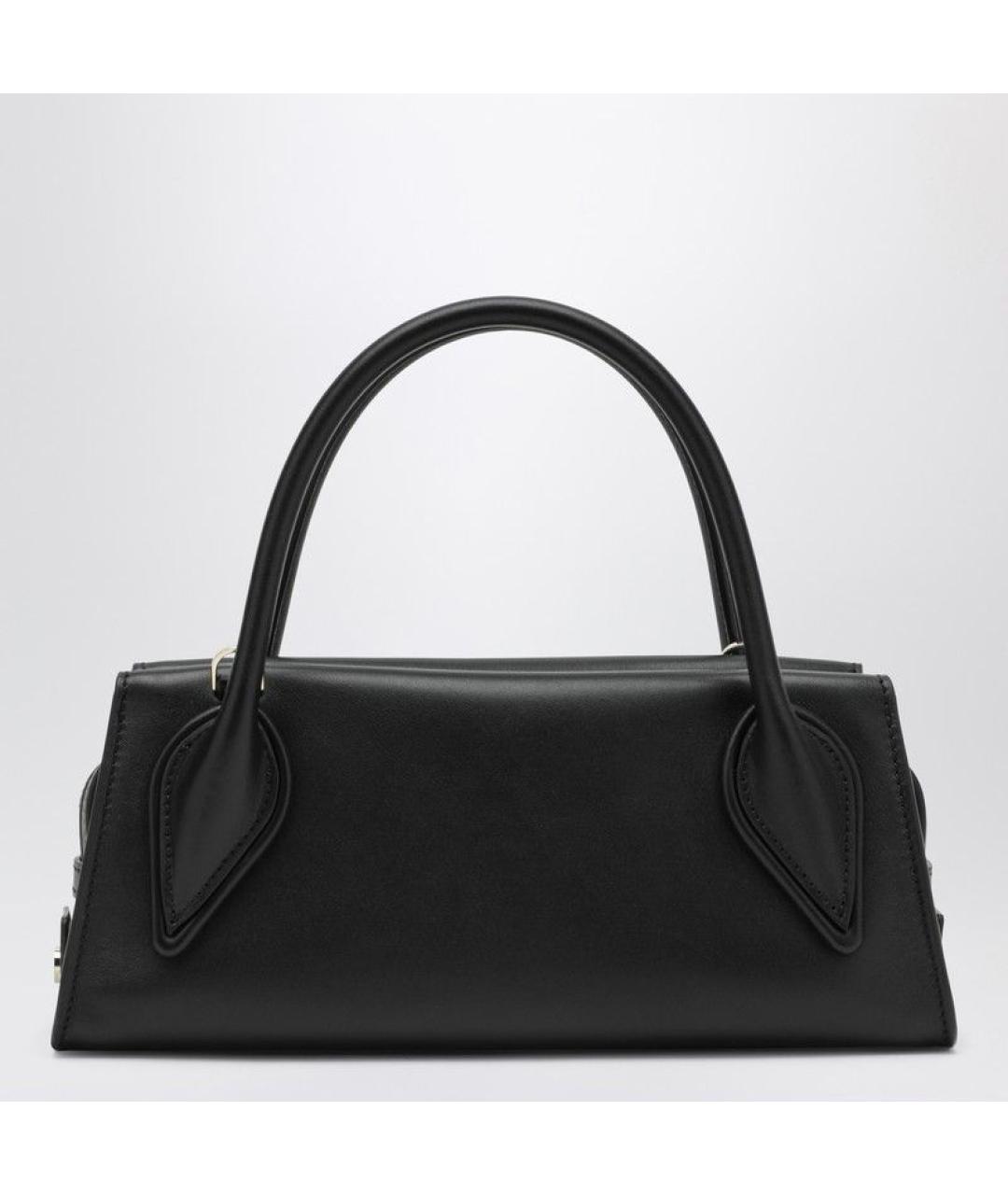 CHRISTIAN LOUBOUTIN Черная кожаная сумка с короткими ручками, фото 2