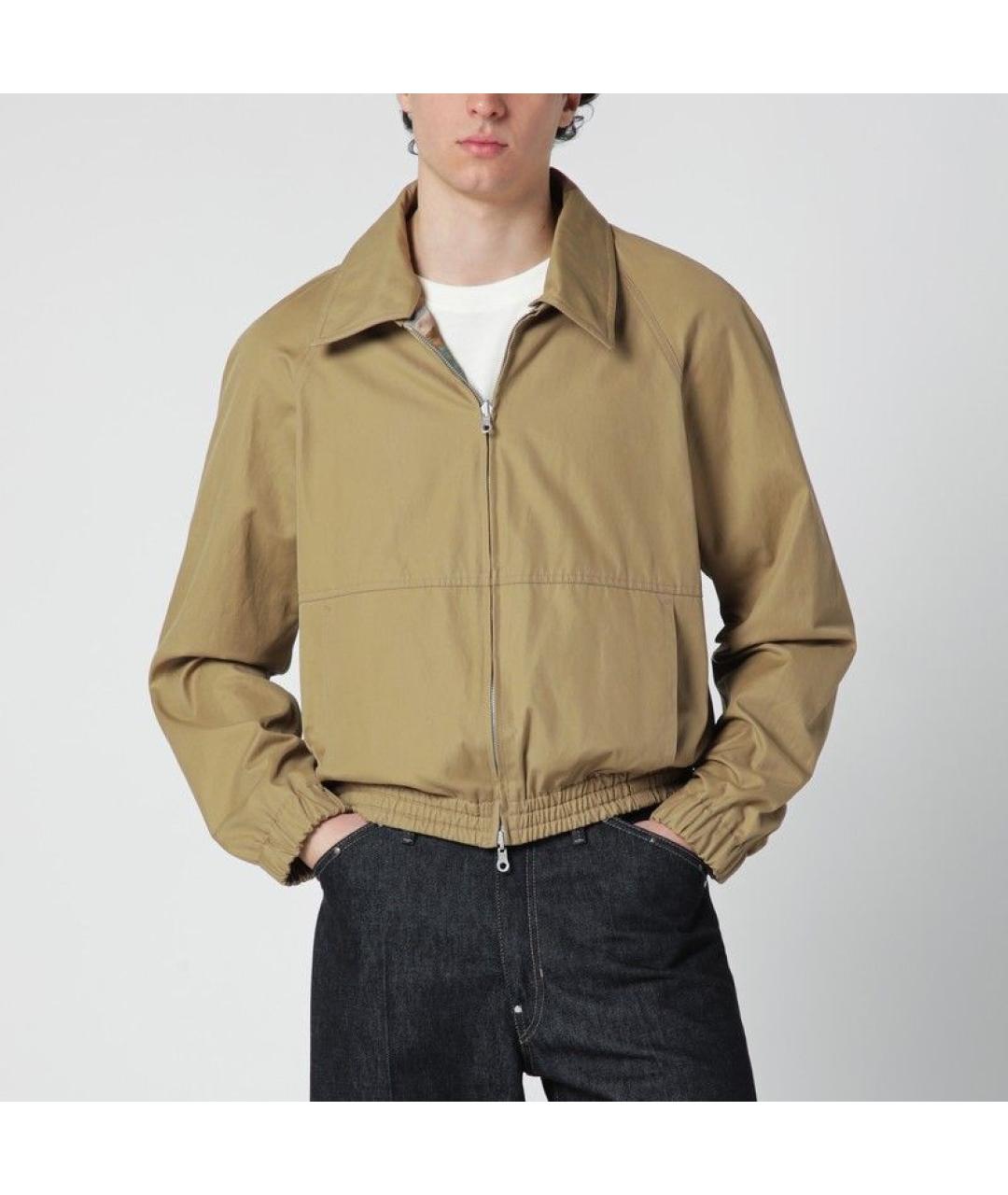 DRIES VAN NOTEN Бежевая хлопковая куртка, фото 3