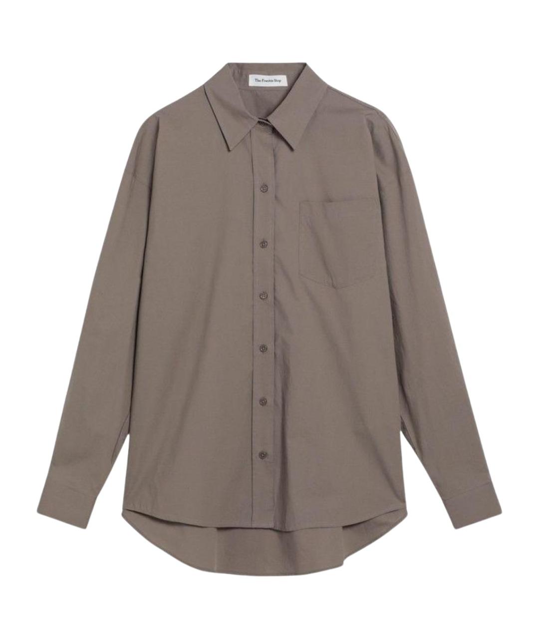 THE FRANKIE SHOP Серая хлопковая рубашка, фото 1