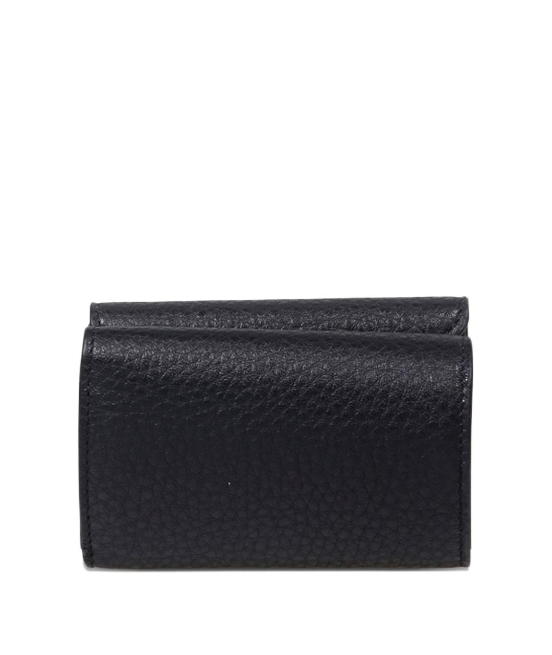 BALENCIAGA Черный кожаный кошелек, фото 2
